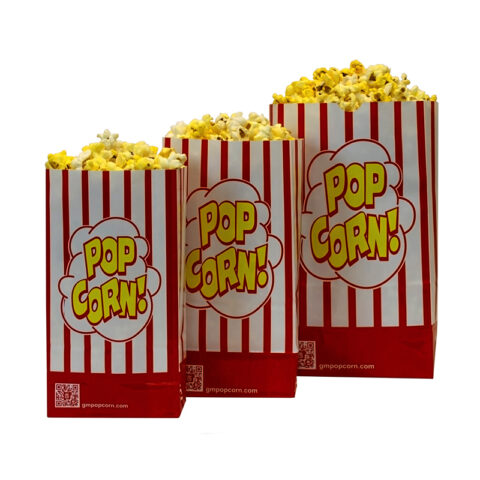 46-oz. Striped Single Ply Popcorn Bag